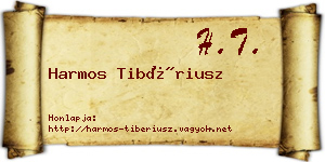 Harmos Tibériusz névjegykártya